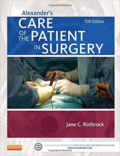 Alexander's Care of the Patient in Surgery 15th Edition Rothrock TEST BANK