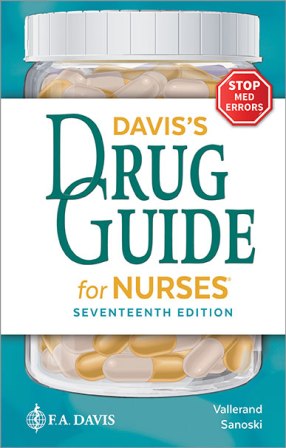 Davis's Drug Guide for Nurses 17th Edition Vallerand TEST BANK