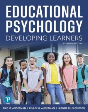 Educational Psychology Developing Learners 11th Edition Anderman TEST BANK