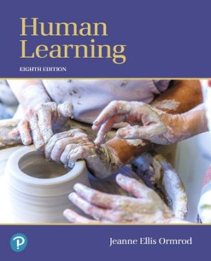 Human Learning 8th Edition Ormrod TEST BANK