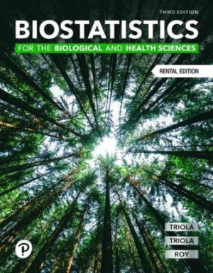 Biostatistics for the Biological and Health Sciences 3rd Edition Triola TEST BANK