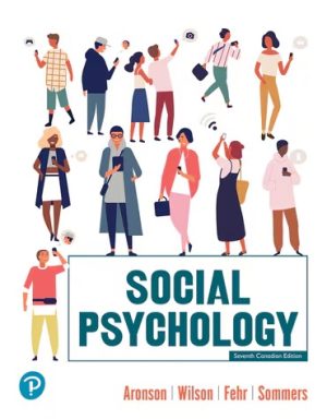 Social Psychology 7th Canadian Edition Aronson TEST BANK